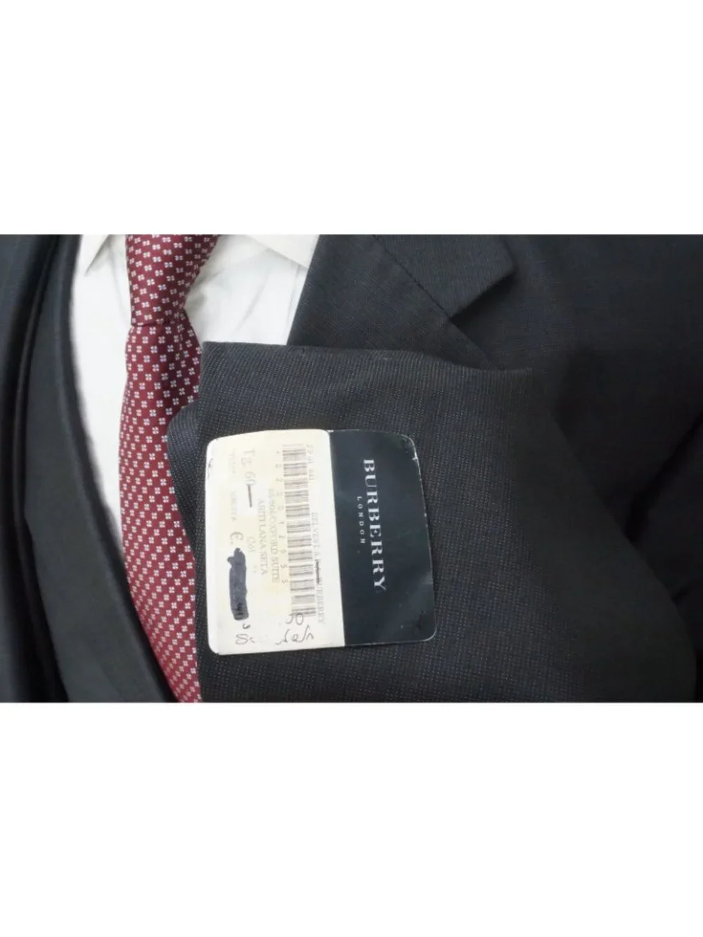Burberry London Brown Pindot Silk Blend 2 Pc Suit Jacket Pants Sz 50R BRAND NEW